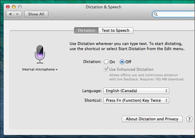 speech recognition programs for mac